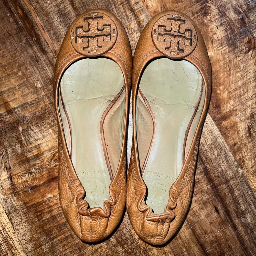 Tory Burch Ballet Flats (Revas) sz 6 Tan - Picture 3 of 10